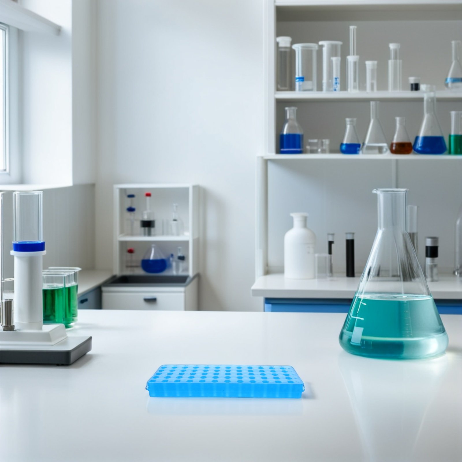 Centrifuge Tube Rack - حامل أنابيب طرد مركزي بلاستيكي بسعة