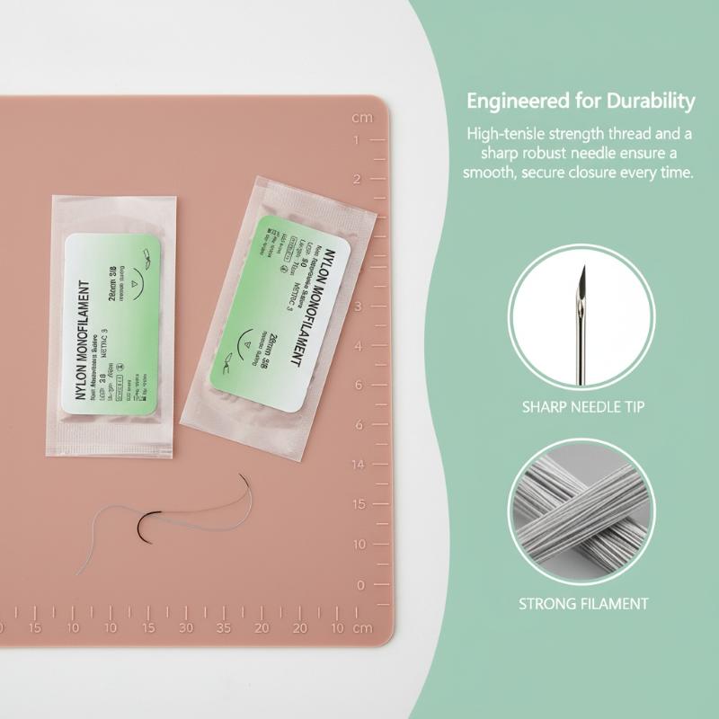 طقم خياطة جراحية من النايلون أ - مراجعة Medical Lab Kit وسعره