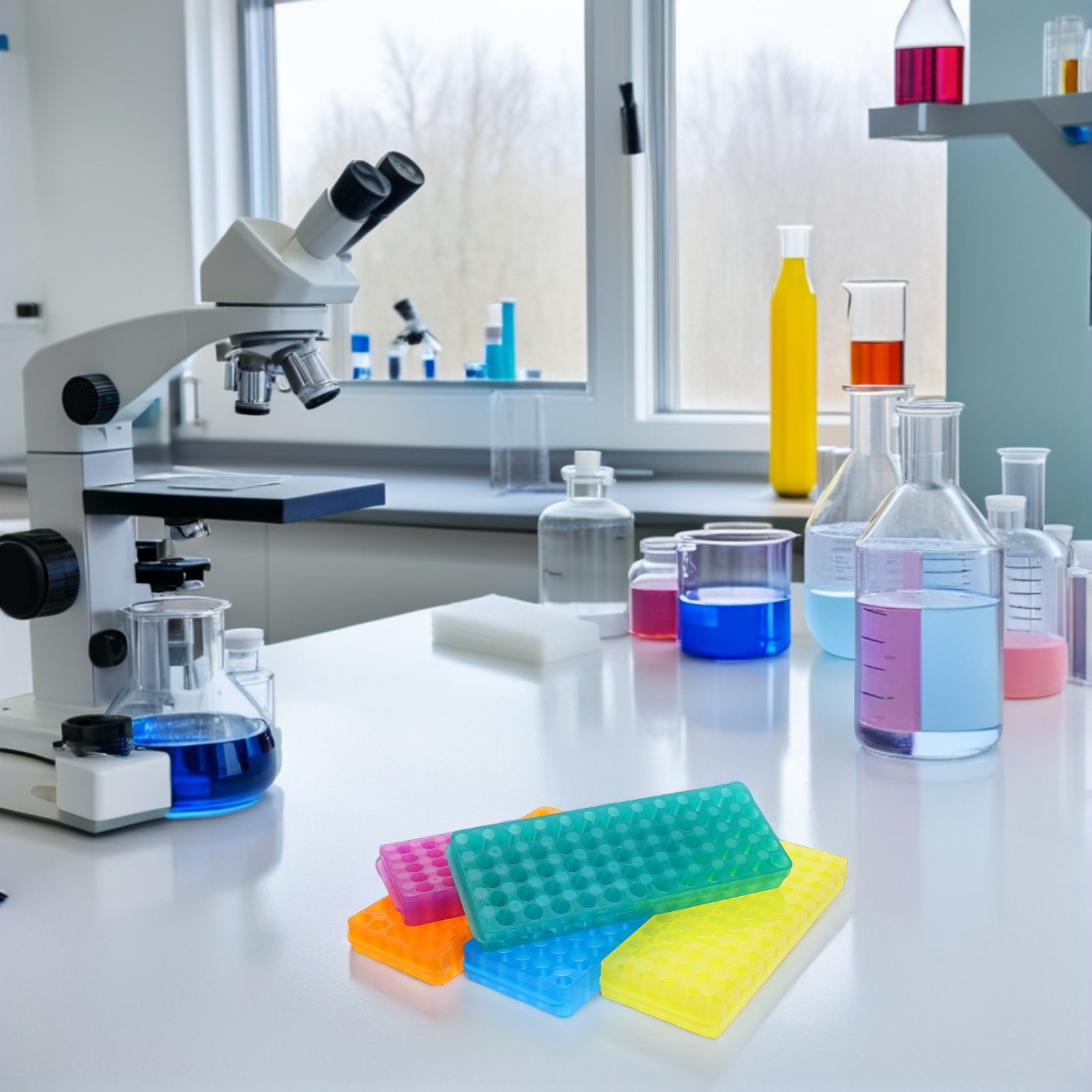 حامل أنابيب طرد مركزي بلاستيكي - مراجعة Centrifuge Tube Rack وسعره